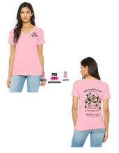 Load image into Gallery viewer, Wildlife Rehabiliation Outpost Breast Cancer Awareness V Neck