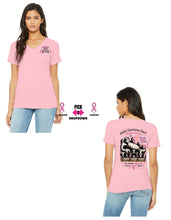 Load image into Gallery viewer, Wildlife Rehabiliation Outpost Breast Cancer Awareness V Neck