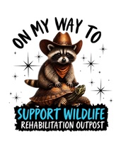Load image into Gallery viewer, On My Way to Wildlife Rehab Outpost riding turtle right