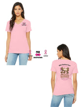 Load image into Gallery viewer, Wildlife Rehabiliation Outpost Breast Cancer Awareness V Neck

