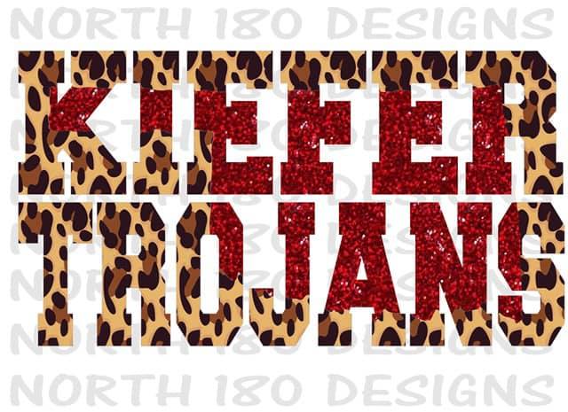 Kiefer Cheetah and Glitter Vintage Hoodie