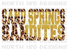 Load image into Gallery viewer, Sand Springs Cheetah and Glitter Vintage Hoodie
