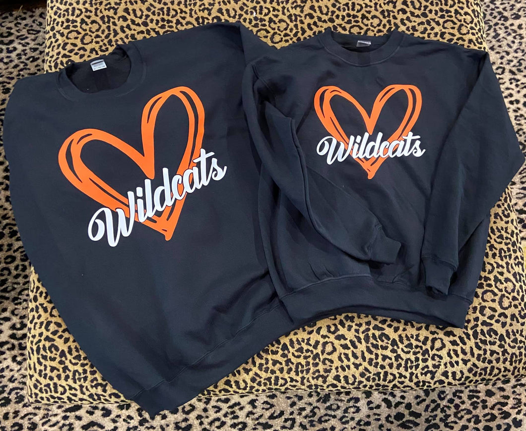 Wildcats Heart Sweatshirt